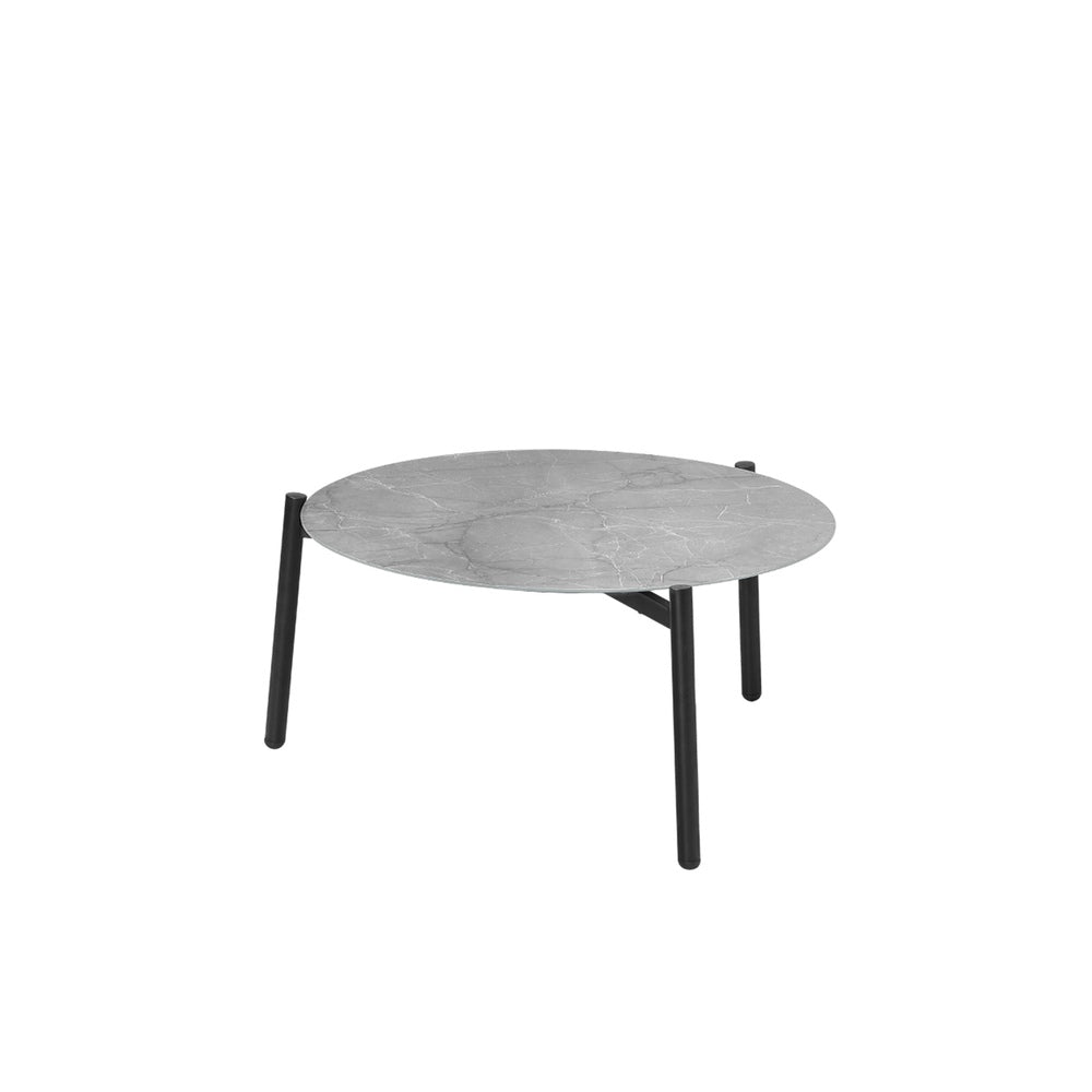 Livsip Outdoor Lounge Set 4 Seater Patio Chairs 70cm Grey Table