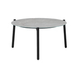 Livsip 4PCS Outdoor Lounge Set Grey Coffee Side Table with Chairs - Close-Up Angle