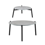 Livsip Outdoor Patio Set 2pc Grey Table Sets 4pc Rattan Black Chairs