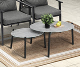 Livsip Outdoor Patio Set 2pc Grey Table Sets 4pc Rattan Black Chairs