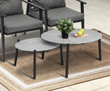 Livsip Outdoor Patio Set 2pc Grey Table Sets 4pc Rattan Black Chairs - Extra Image