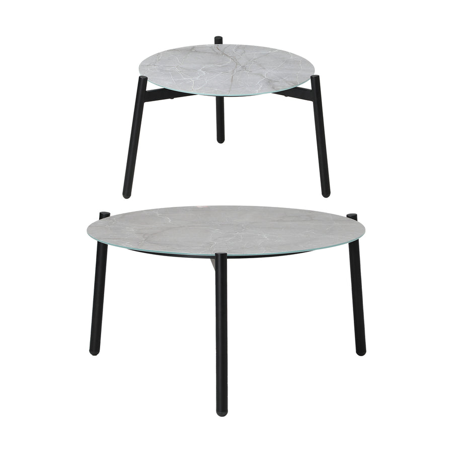 Livsip 6PCS Outdoor Patio Set Grey Coffee Table Set Lounge Chairs, image 9