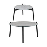 Livsip 6PCS Outdoor Lounge Set 2pc Grey Coffee Table Sets with Armchairs