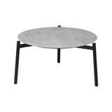 Livsip Outdoor Coffee Side Marble Table Desk 50cm Grey