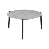 Livsip Outdoor Coffee Side Marble Table Desk 50cm Grey - Rear View
