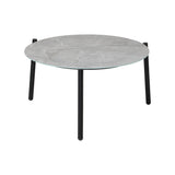 Livsip Outdoor Coffee Side Marble Table Desk 70cm Grey