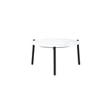 Livsip 3pcs Outdoor Lounge Set 50CM Round Table Rattan Chairs - Front View
