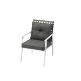 Livsip 3pcs Outdoor Lounge Set 50CM Round Table Rattan Chairs