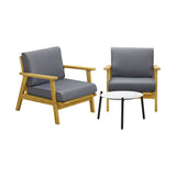 Livsip 3PCS Outdoor Lounge Set 50cm White Coffee Side Table