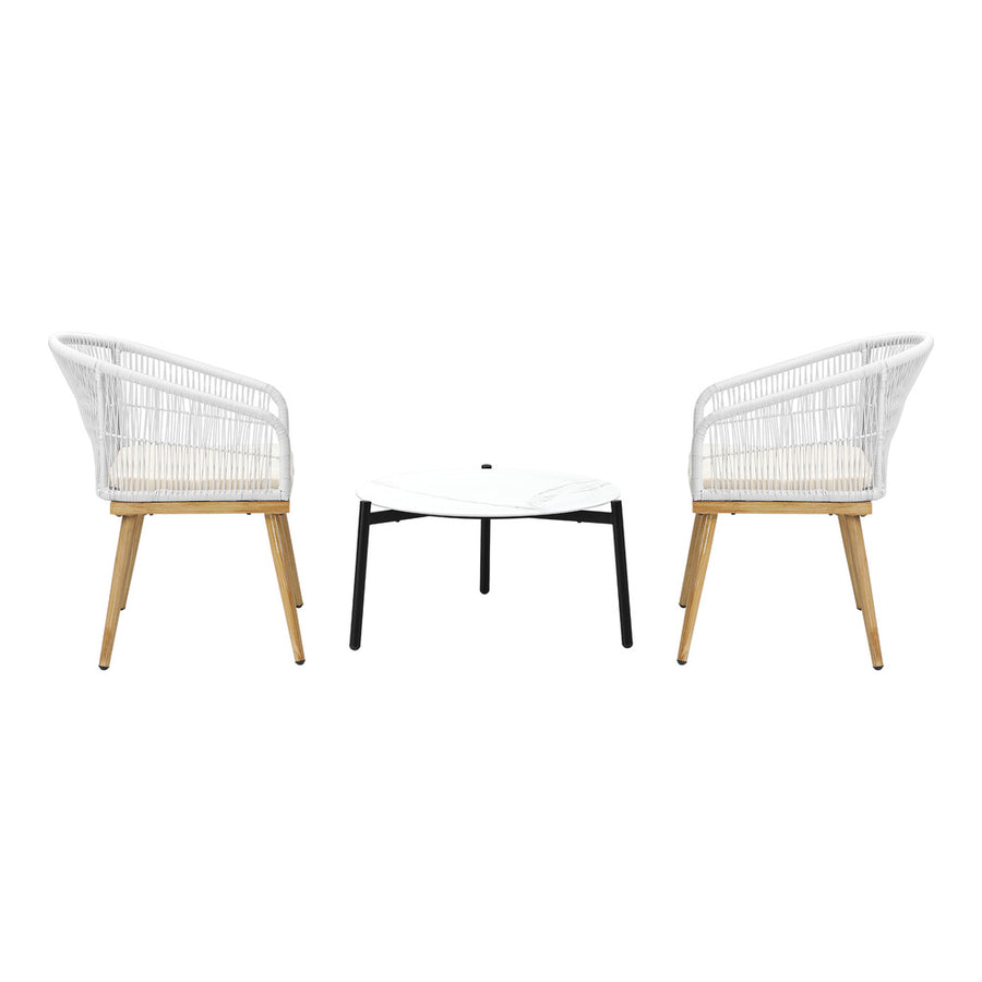 Livsip 2 Seater Outdoor Patio Setting 70cm Table