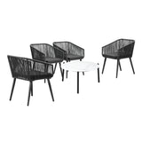 Livsip Outdoor Lounge Setting Furniture 5 Piece Patio Set