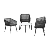 Livsip Outdoor Lounge Setting Furniture 5 Piece Patio Set