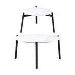 Livsip 6PCS Outdoor Patio Set White Coffee Table Set Lounge Chairs, image 5