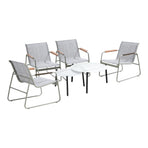 Livsip 6PCS Outdoor Patio Set Textilene Chair Lounge Coffee Table Set