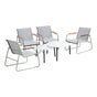 Livsip 6PCS Outdoor Patio Set Textilene Chair Lounge Coffee Table Set