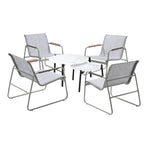 Livsip 6PCS Outdoor Patio Set Textilene Chair Lounge Coffee Table Set