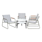 Livsip 6PCS Outdoor Patio Set Textilene Chair Lounge Coffee Table Set