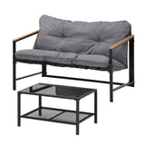 Livsip 2 Piece Outdoor Patio Set Garden Lounge Setting