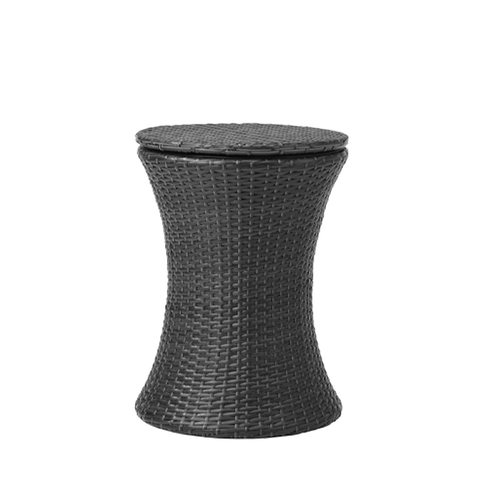 Livsip Outdoor Patio Set Ice Bucket Black Table Bistro Setting 3pcs