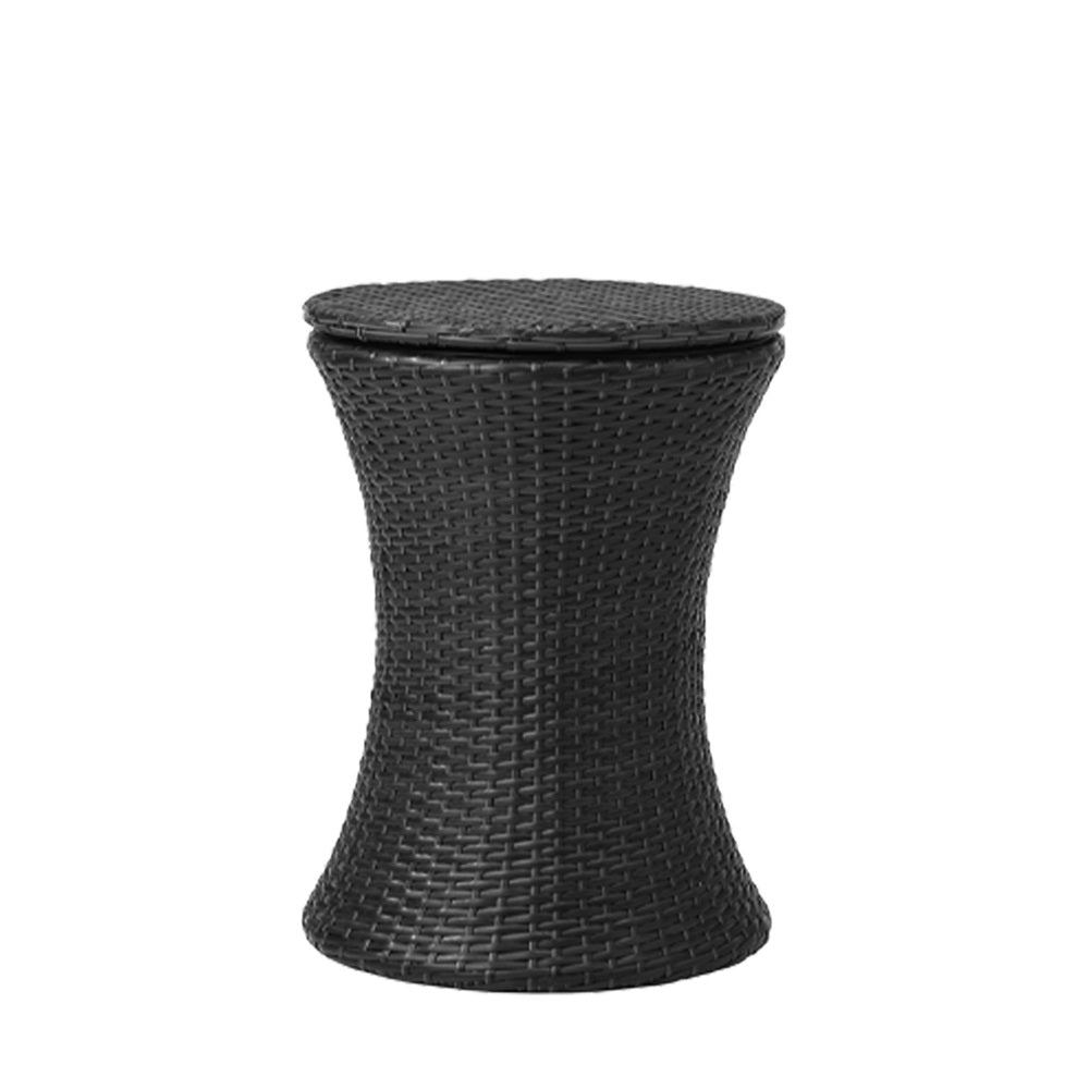 Livsip Outdoor Furniture Setting Ice Bucket Black Table 2 Seater