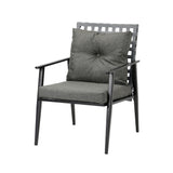 Livsip Outdoor Furniture Setting Ice Bucket Black Table 2 Seater - Rear View