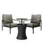 Livsip Outdoor Patio Set Ice Bucket Black Adjustable Table Sofa Set 3pcs