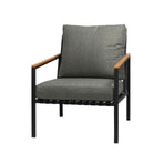 Livsip Outdoor Patio Set Ice Bucket Black Adjustable Table Sofa Set 3pcs