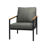 Livsip Outdoor Patio Set Ice Bucket Black Adjustable Table Sofa Set 3pcs - Side View