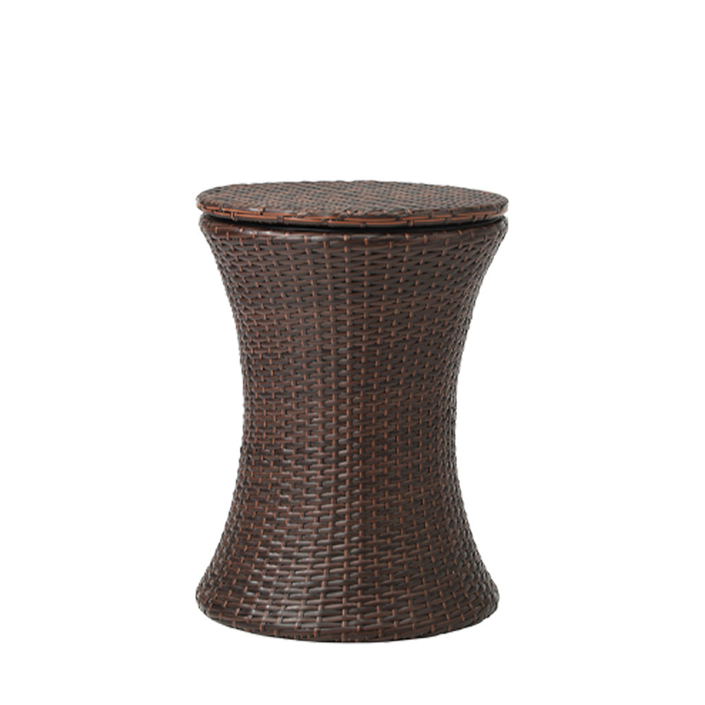 Livsip Outdoor Patio Set Ice Bucket Brown Table 2 Seater Bistro Set