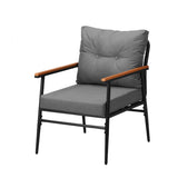 Livsip Outdoor Lounge Setting Ice Bucket Brown Table 2 Seater