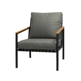 Livsip Outdoor Patio Set Ice Bucket Brown Adjustable Table Sofa Set 3pcs