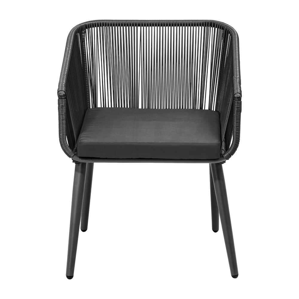 Livsip Outdoor Armchair X2 with Padded Seat Grey