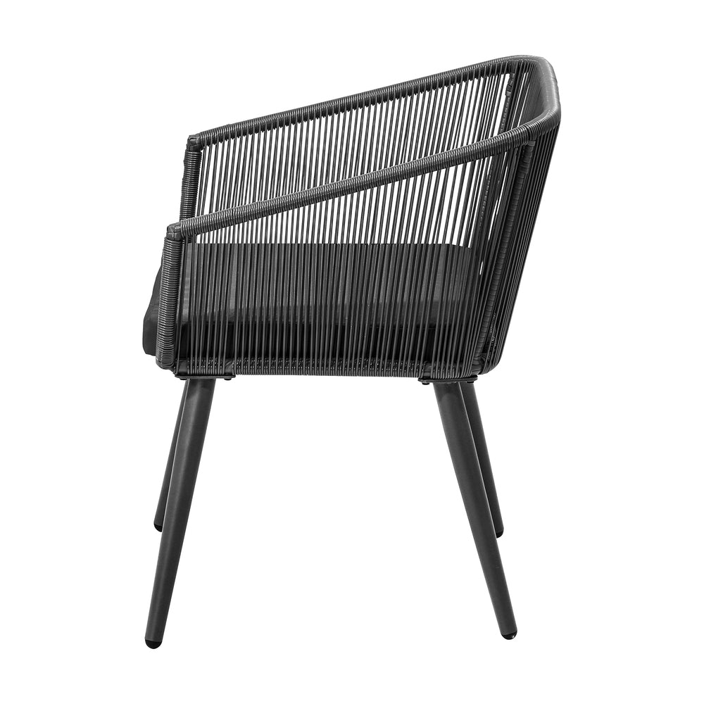 Livsip Outdoor Armchair X2 with Padded Seat Grey
