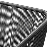 Livsip Outdoor Armchair X2 with Padded Seat Grey - Side View