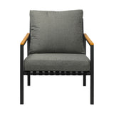 Livsip Outdoor Chair Patio Armchair with Cushions 2PCS