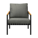 Livsip Outdoor Chair Patio Armchair with Cushions 2PCS - 45-Degree Angle