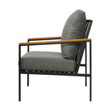 Livsip Outdoor Chair Patio Armchair with Cushions 2PCS - Side View