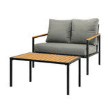 Livsip Outdoor Furniture Set Patio Chairs Table Set 2PCS