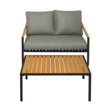 Livsip Outdoor Furniture Set Patio Chairs Table Set 2PCS