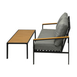 Livsip Outdoor Furniture Set Patio Chairs Table Set 2PCS - Rear View