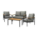 Livsip Outdoor Furniture 4PCS Set Dining Chairs & Table