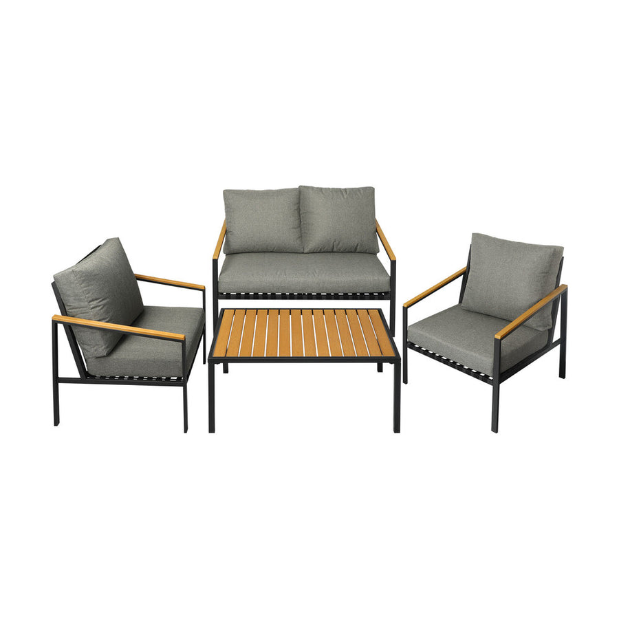 Livsip Outdoor Furniture 4PCS Set Dining Chairs & Table