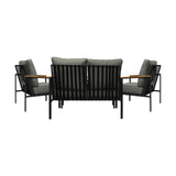 Livsip Outdoor Furniture 4PCS Set Dining Chairs&Table