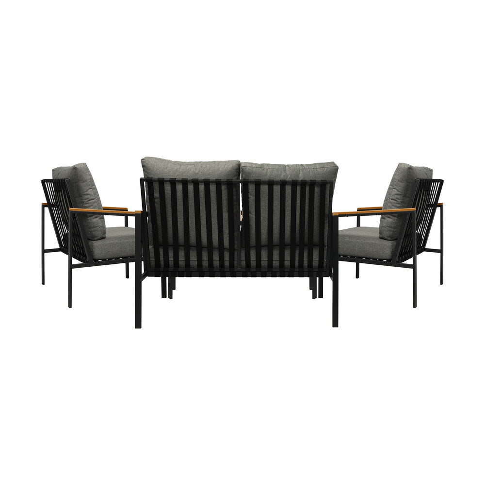 Livsip Outdoor Furniture 4PCS Set Dining Chairs&Table