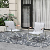 Livsip 2PCS Outdoor Patio Armchair Textilene - Extra Image