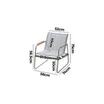 Livsip 2PCS Outdoor Patio Armchair Textilene