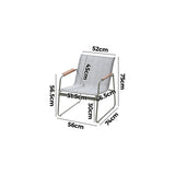 Livsip 2PCS Outdoor Patio Armchair Textilene - Side View