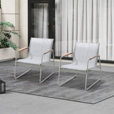 Livsip 2PCS Outdoor Patio Armchair Textilene - Top-Down View