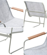 Livsip 4PCS Outdoor Patio Armchair Textilene - Front View