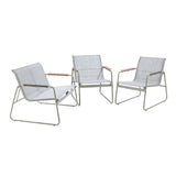 Livsip 4 Seater Outdoor Lounge Patio Set Bench Textilene Sofa